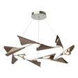 Hubbardton Forge 2020 Sterling Bronze Standard Plume 12-Light LED Pendant
