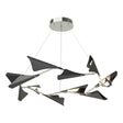 Hubbardton Forge 2020 Sterling Black Standard Plume 12-Light LED Pendant