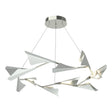 Hubbardton Forge 2020 Sterling Vintage Platinum Standard Plume 12-Light LED Pendant