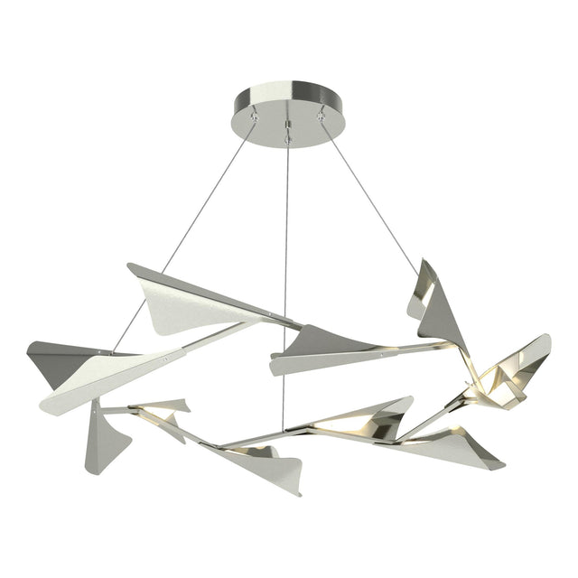 Hubbardton Forge 2020 Sterling Sterling Standard Plume 12-Light LED Pendant