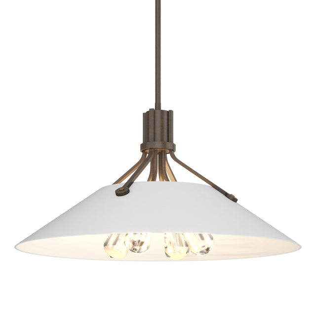 Hubbardton Forge 2017 Bronze White Multi Henry Pendant