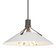 Hubbardton Forge 2017 Dark Smoke White Multi Henry Pendant