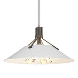 Hubbardton Forge 2017 Dark Smoke White Multi Henry Pendant