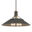 Hubbardton Forge 2017 Dark Smoke Natural Iron Multi Henry Pendant