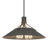 Hubbardton Forge 2017 Dark Smoke Natural Iron Multi Henry Pendant