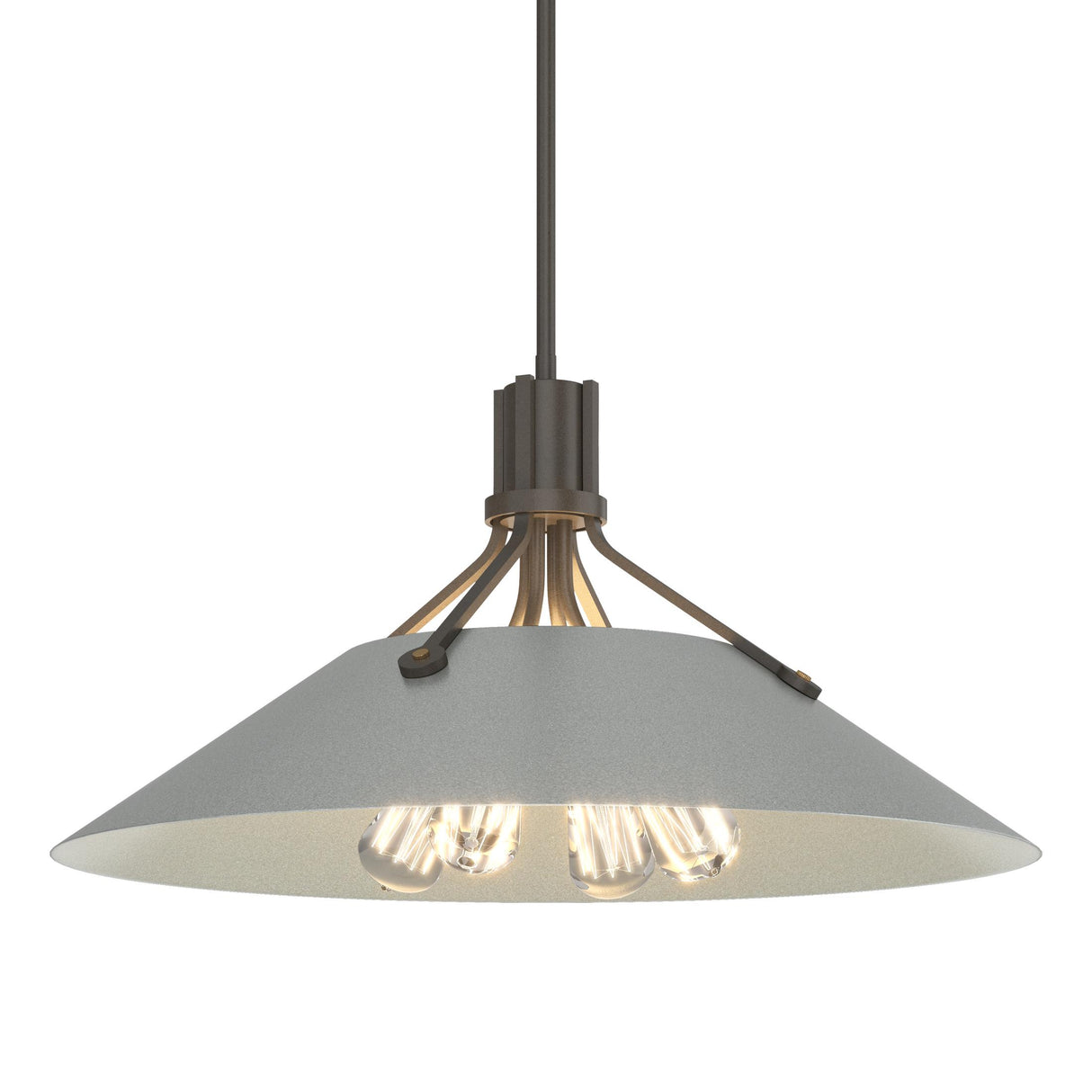 Hubbardton Forge 2017 Dark Smoke Vintage Platinum Multi Henry Pendant