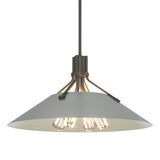 Hubbardton Forge 2017 Dark Smoke Vintage Platinum Multi Henry Pendant