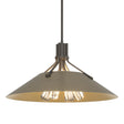 Hubbardton Forge 2017 Dark Smoke Soft Gold Multi Henry Pendant