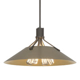 Hubbardton Forge 2017 Dark Smoke Soft Gold Multi Henry Pendant