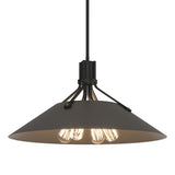 Hubbardton Forge 2017 Black Dark Smoke Multi Henry Pendant
