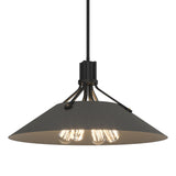 Hubbardton Forge 2017 Black Natural Iron Multi Henry Pendant