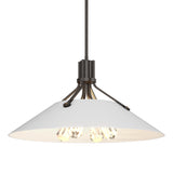 Hubbardton Forge 2017 Oil Rubbed Bronze White Multi Henry Pendant