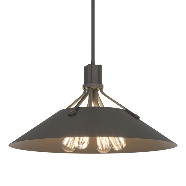 Hubbardton Forge 2017 Natural Iron Dark Smoke Multi Henry Pendant