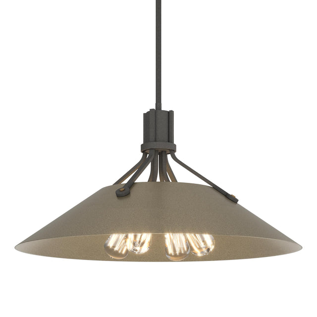 Hubbardton Forge 2017 Natural Iron Soft Gold Multi Henry Pendant