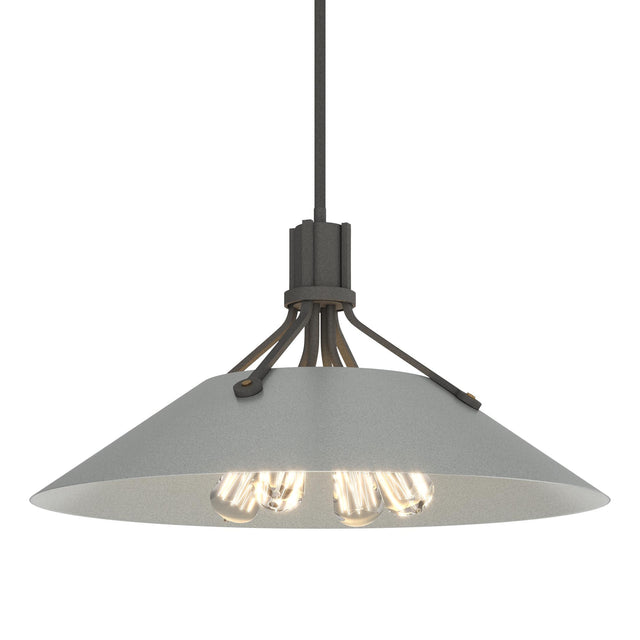 Hubbardton Forge 2017 Natural Iron Vintage Platinum Multi Henry Pendant