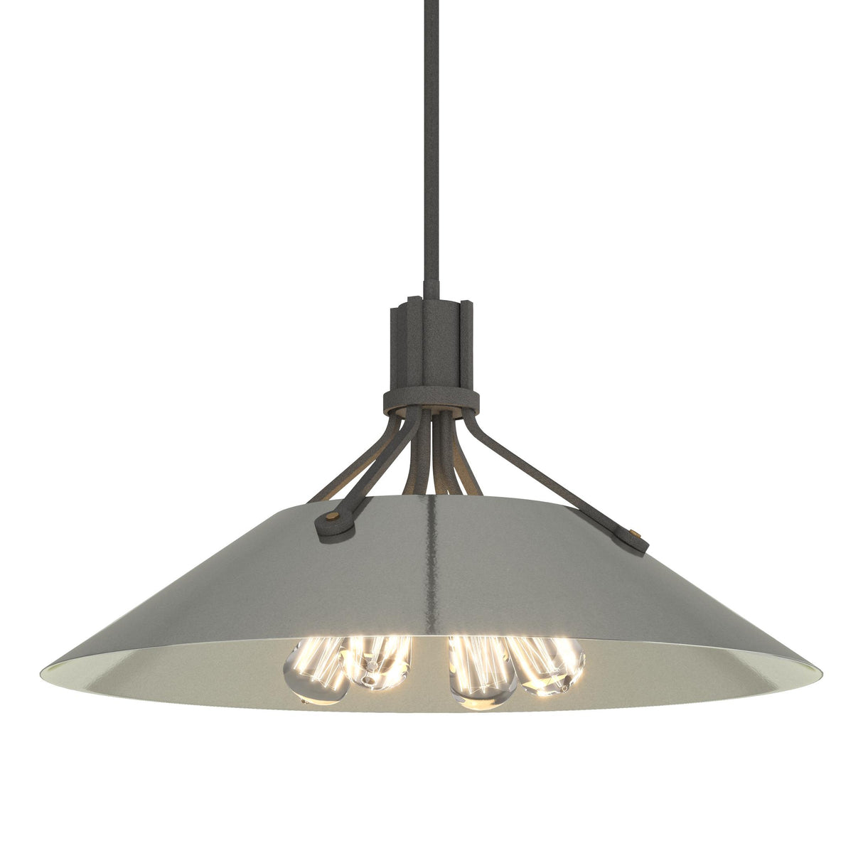 Hubbardton Forge 2017 Natural Iron Sterling Multi Henry Pendant