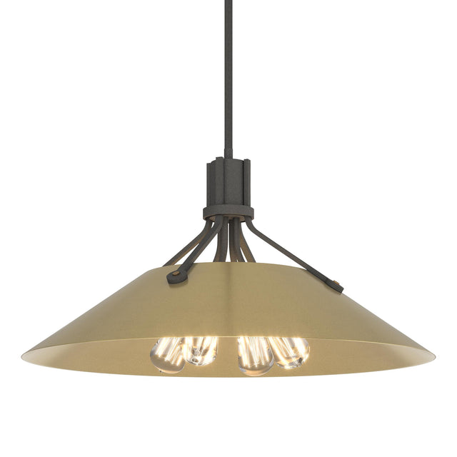 Hubbardton Forge 2017 Natural Iron Modern Brass Multi Henry Pendant