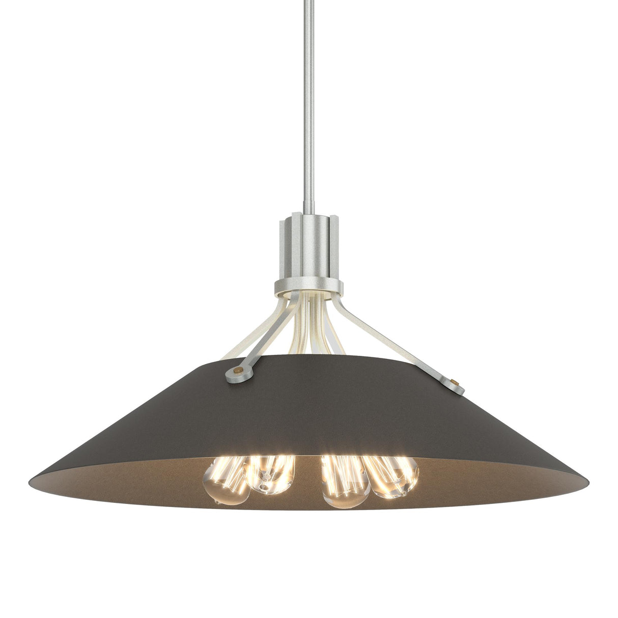 Hubbardton Forge 2017 Vintage Platinum Dark Smoke Multi Henry Pendant