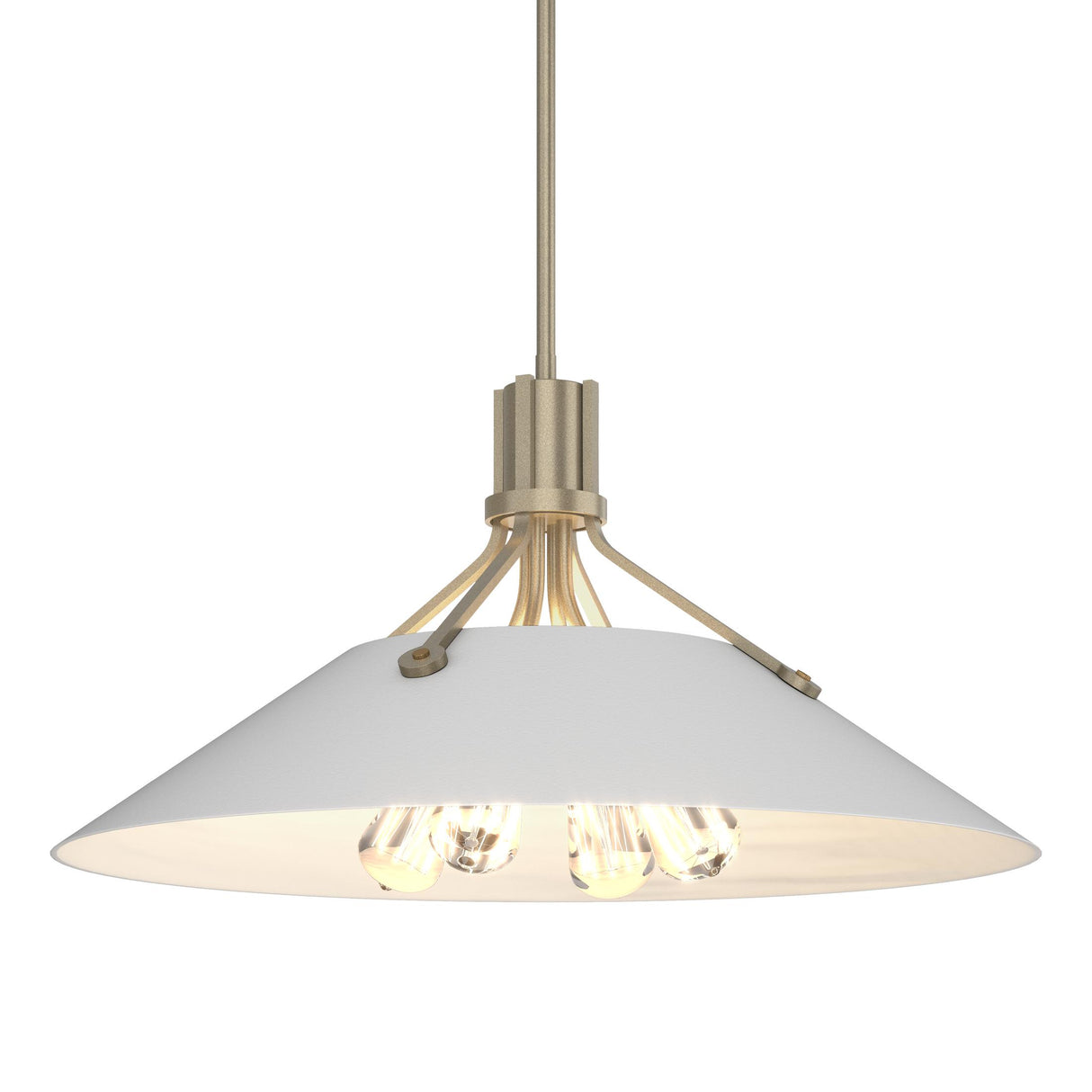 Hubbardton Forge 2017 Soft Gold White Multi Henry Pendant