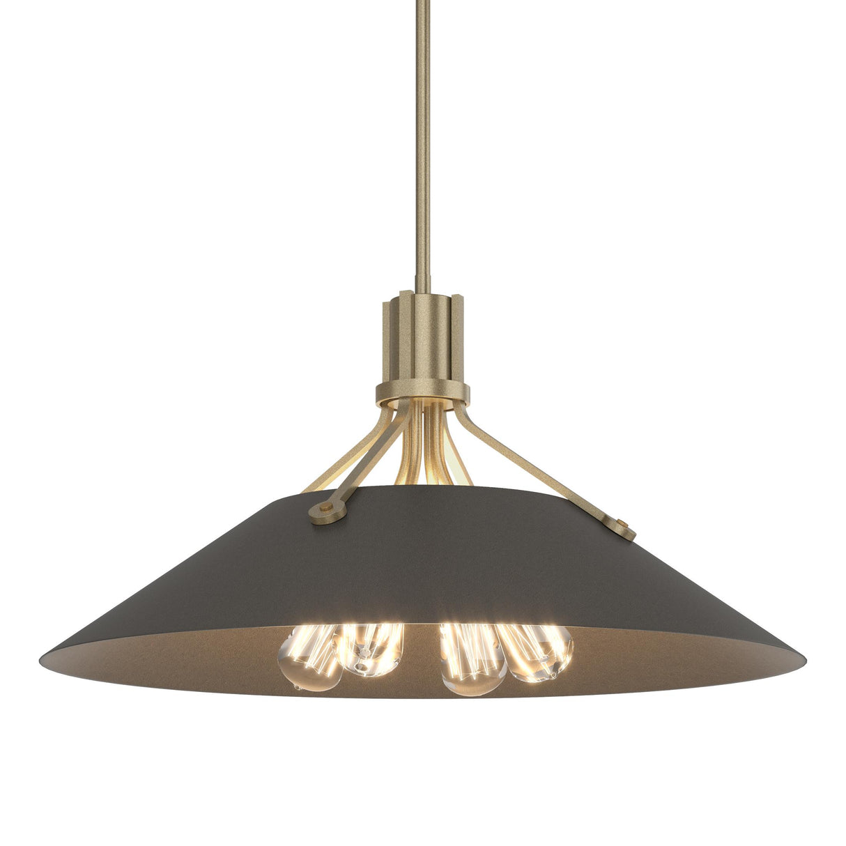 Hubbardton Forge 2017 Soft Gold Dark Smoke Multi Henry Pendant