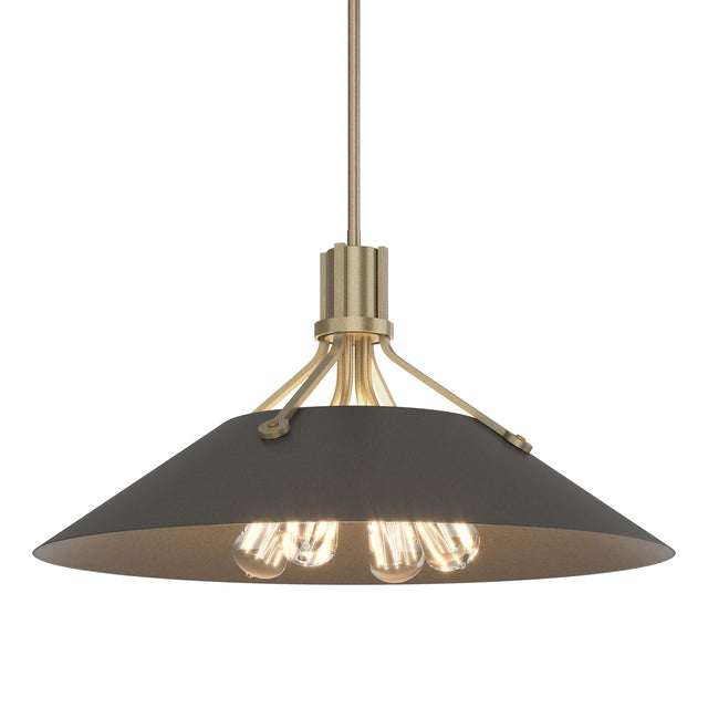 Hubbardton Forge 2017 Soft Gold Dark Smoke Multi Henry Pendant