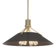 Hubbardton Forge 2017 Soft Gold Oil Rubbed Bronze Multi Henry Pendant