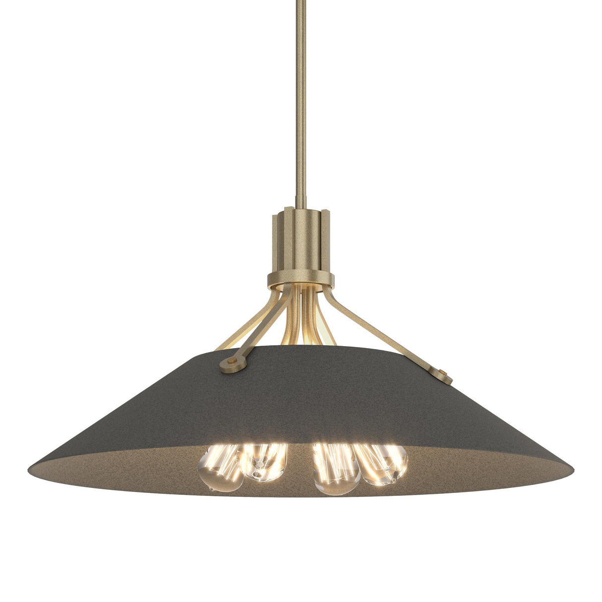 Hubbardton Forge 2017 Soft Gold Natural Iron Multi Henry Pendant