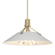 Hubbardton Forge 2017 Modern Brass White Multi Henry Pendant