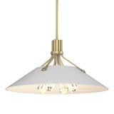 Hubbardton Forge 2017 Modern Brass White Multi Henry Pendant
