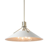 Hubbardton Forge 2017 Modern Brass White Multi Henry Pendant