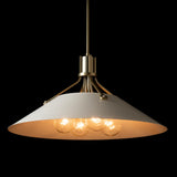 Hubbardton Forge 2017 Modern Brass White Multi Henry Pendant