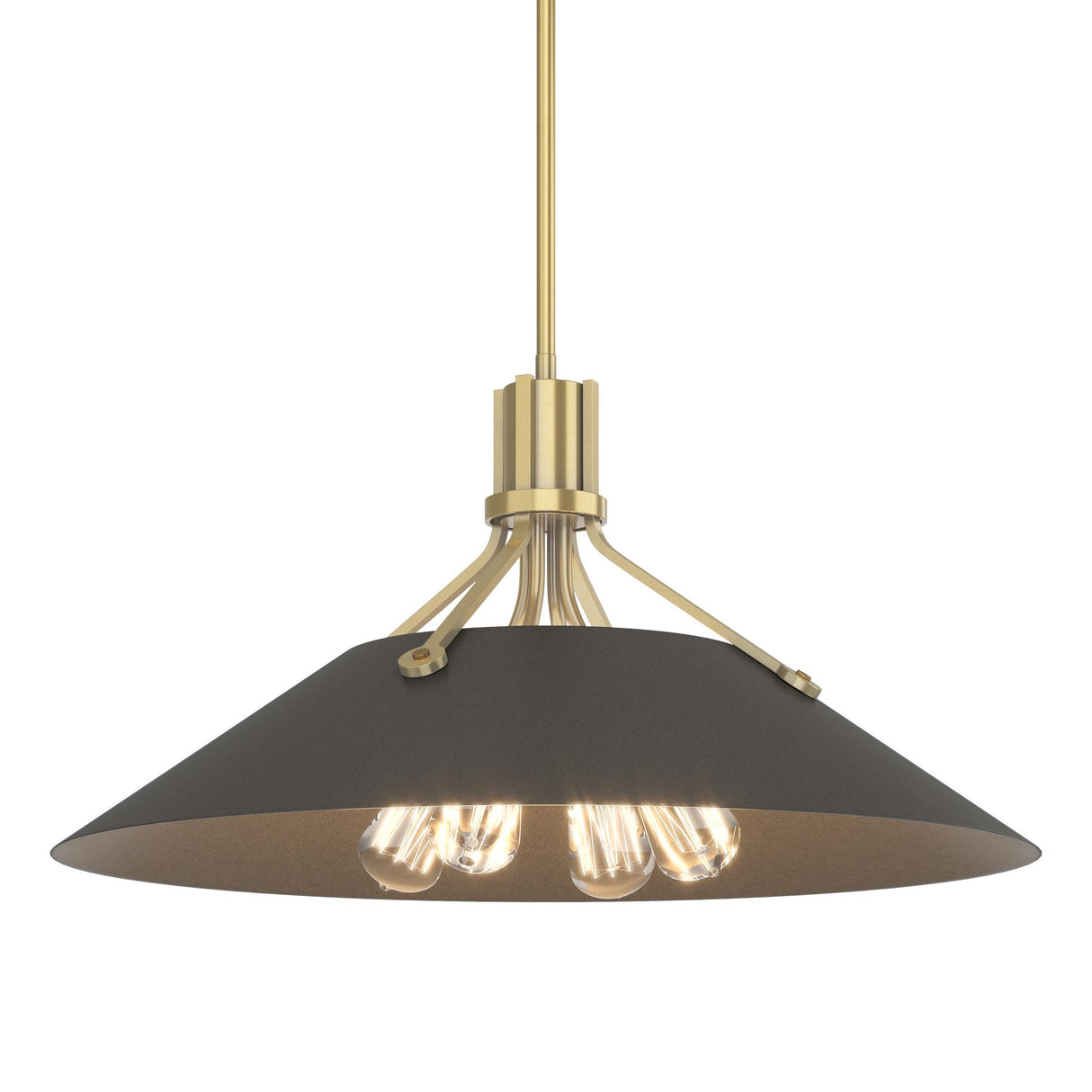 Hubbardton Forge 2017 Modern Brass Dark Smoke Multi Henry Pendant