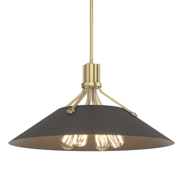 Hubbardton Forge 2017 Modern Brass Dark Smoke Multi Henry Pendant