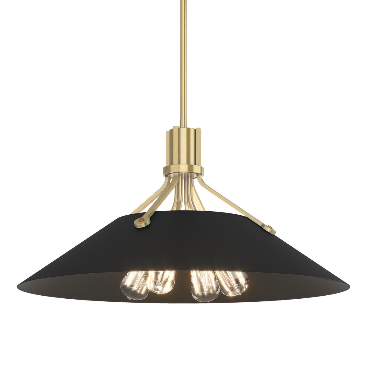 Hubbardton Forge 2017 Modern Brass Black Multi Henry Pendant
