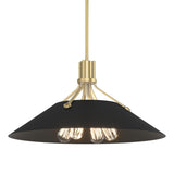 Hubbardton Forge 2017 Modern Brass Black Multi Henry Pendant