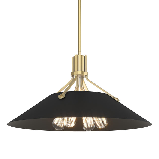 Hubbardton Forge 2017 Modern Brass Black Multi Henry Pendant