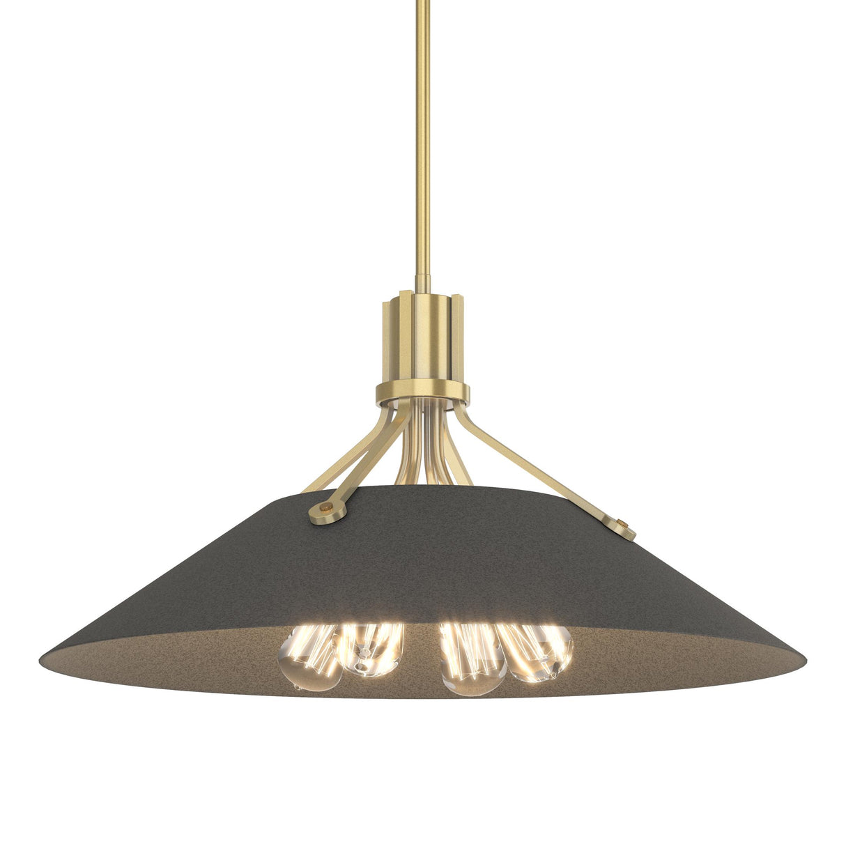 Hubbardton Forge 2017 Modern Brass Natural Iron Multi Henry Pendant