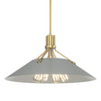 Hubbardton Forge 2017 Modern Brass Vintage Platinum Multi Henry Pendant