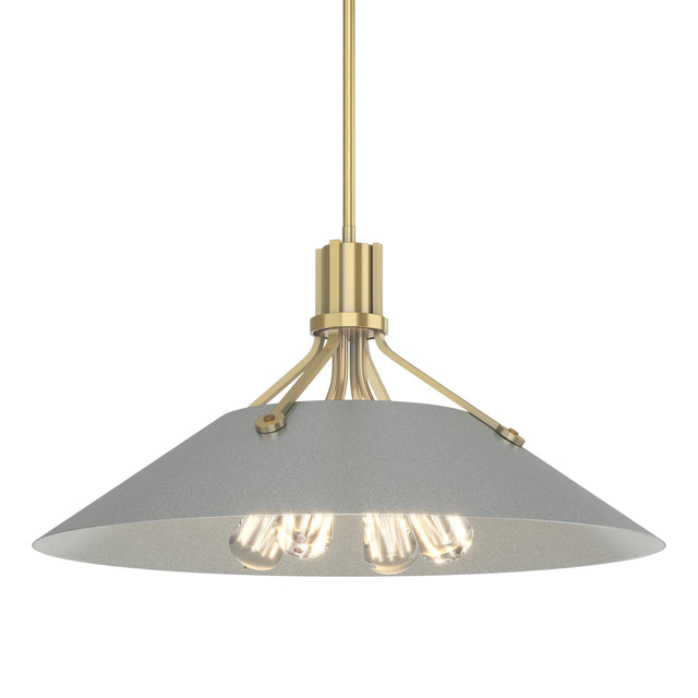 Hubbardton Forge 2017 Modern Brass Vintage Platinum Multi Henry Pendant