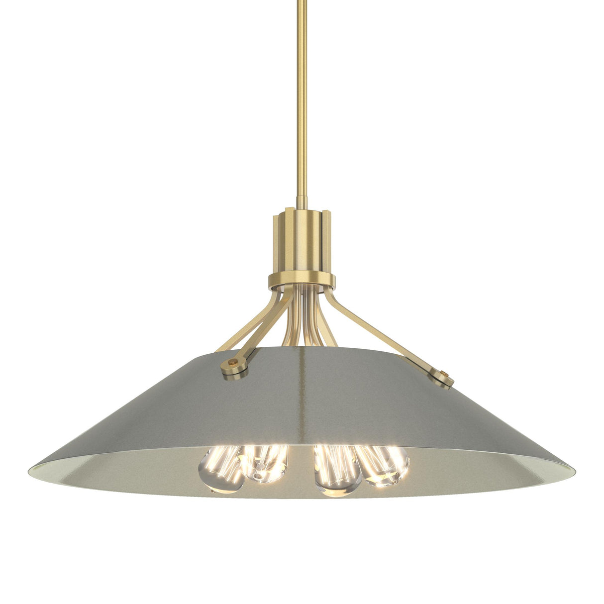 Hubbardton Forge 2017 Modern Brass Sterling Multi Henry Pendant