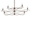Hubbardton Forge 2021 Bronze Multi Willow 6-Light Small Chandelier
