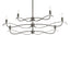 Hubbardton Forge 2021 Oil Rubbed Bronze Multi Willow 6-Light Small Chandelier