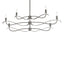 Hubbardton Forge 2021 Natural Iron Multi Willow 6-Light Small Chandelier