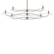 Hubbardton Forge 2021 Bronze Multi Willow 6-Light Large Chandelier