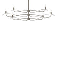 Hubbardton Forge 2021 Oil Rubbed Bronze Multi Willow 6-Light Large Chandelier