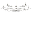 Hubbardton Forge 2021 Natural Iron Multi Willow 6-Light Large Chandelier