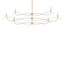 Hubbardton Forge 2021 Soft Gold Multi Willow 6-Light Large Chandelier