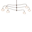 Hubbardton Forge 2021 Bronze Frosted Glass (FD) Multi Ume 6-Light Large Pendant