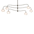 Hubbardton Forge 2021 Oil Rubbed Bronze Frosted Glass (FD) Multi Ume 6-Light Large Pendant