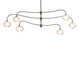 Hubbardton Forge 2021 Oil Rubbed Bronze Frosted Glass (FD) Multi Ume 6-Light Large Pendant
